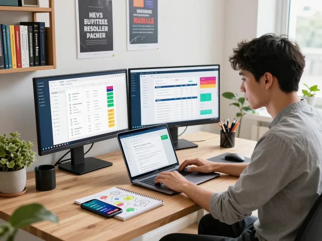 Managing customer analytics on the Sky Glass IPTV Reseller Panel in a modern workspace.