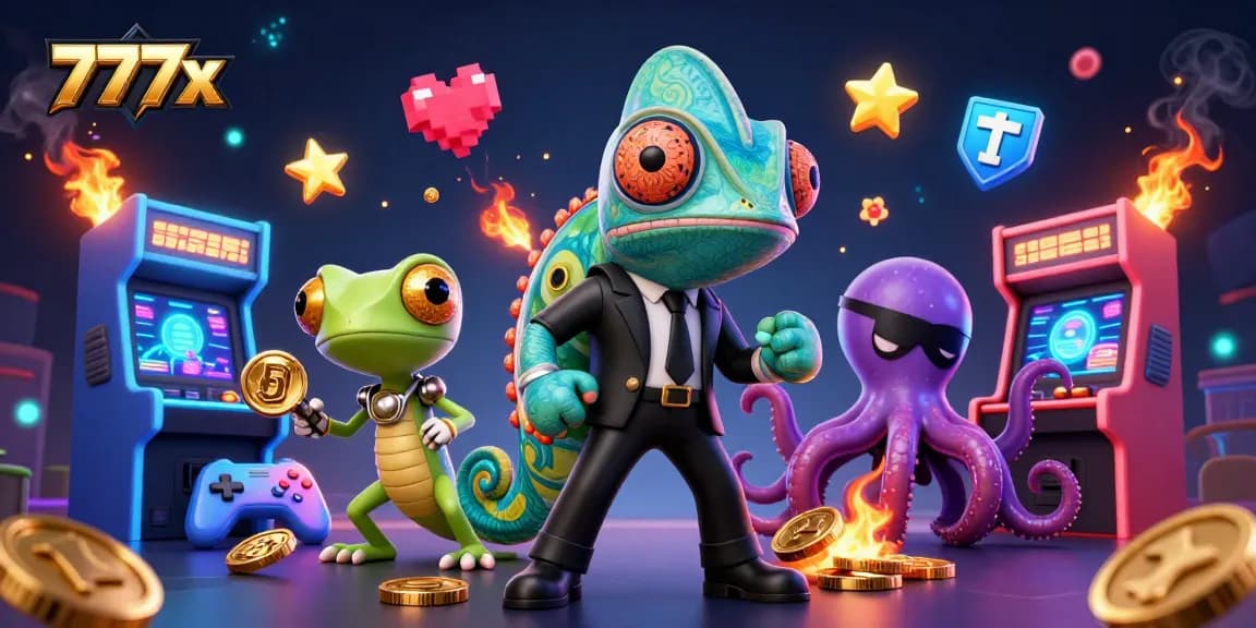Experience thrilling casino excitement with 777x’s 3D cartoon characters and dynamic gameplay elements.