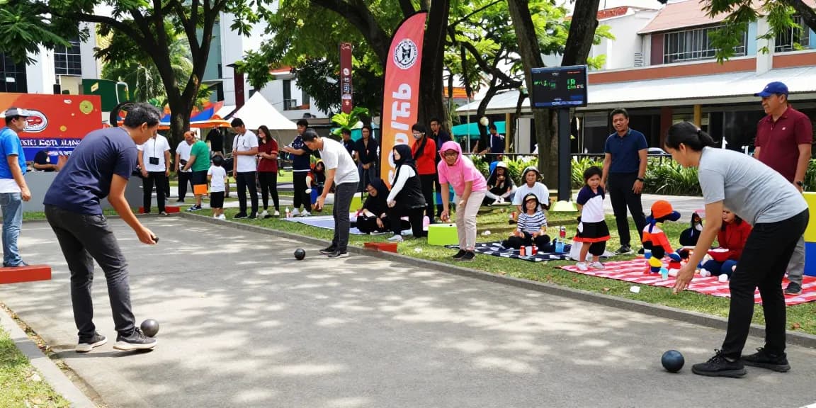 Outdoor petanque event showcasing fopikotamanado.org community spirit and competition.