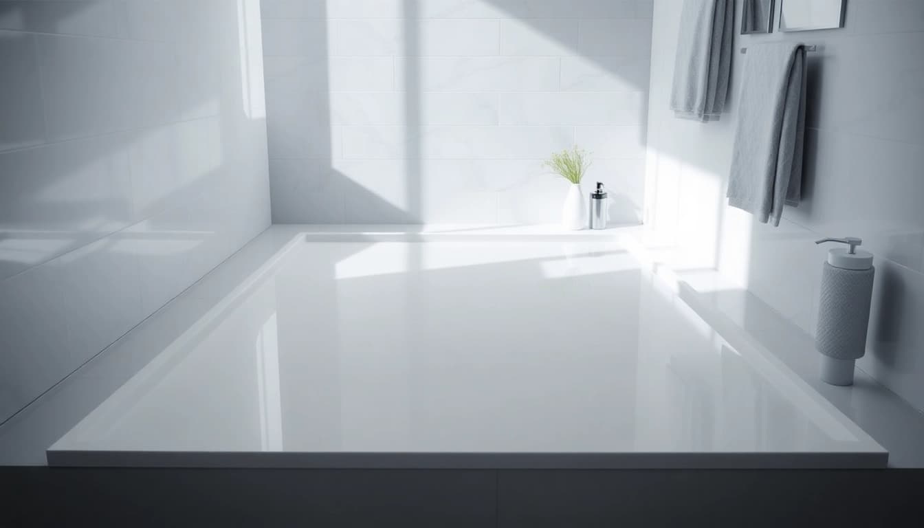 Showcase of elegant shower bases in a modern, stylish bathroom with sleek design.
