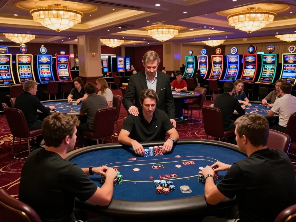 Players enjoying poker at DH88 casino with an inviting atmosphere and strategic gameplay.