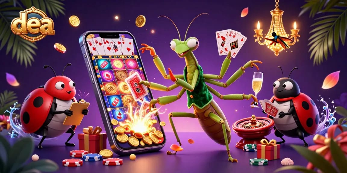 Engage in thrilling gameplay at dea's vibrant 3D casino featuring dynamic characters and exciting gaming elements.