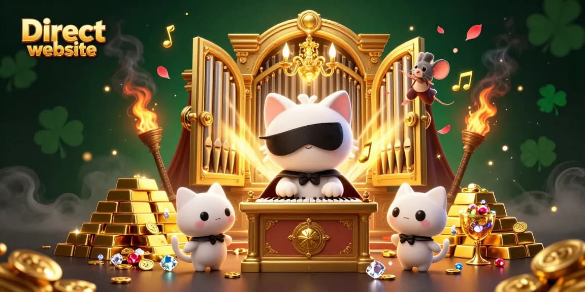 Experience the thrill of a Direct website casino with a vibrant character scene at a treasure vault.