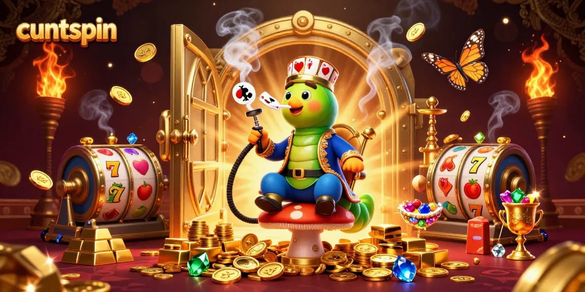 Experience the thrill of gambling with "cuntspin" in this vibrant, detailed 3D illustration featuring rich casino elements.