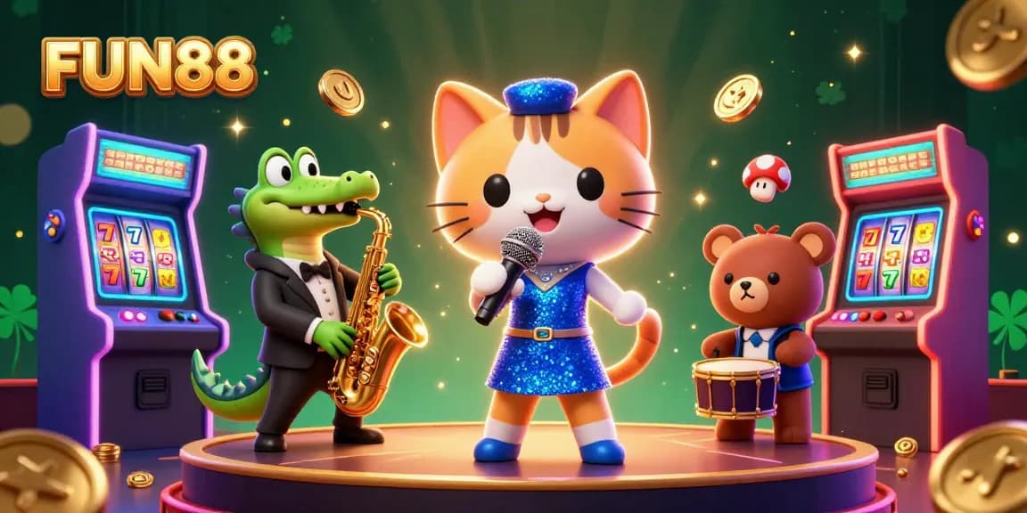 Experience thrilling fun at FUN88 with vibrant casino gameplay featuring exciting characters.
