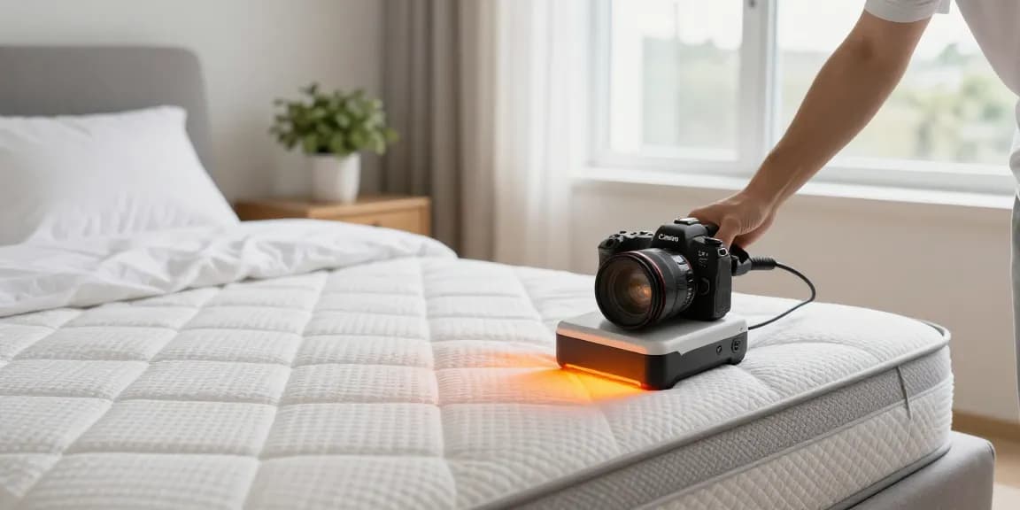 Effective bed bug heat treatment in a bright bedroom, ensuring pest elimination.