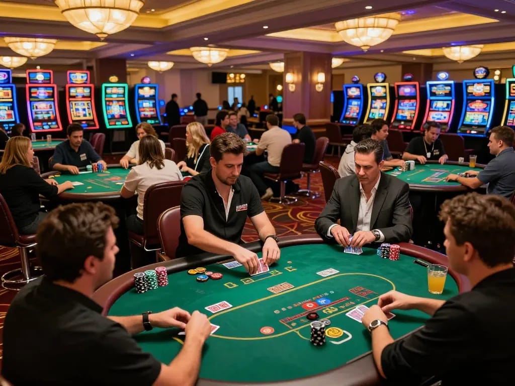 Players enjoying intense games at Hitclub casino, showcasing vibrant gameplay and excitement, https://hitclub.creditcard/ for immersive gambling.