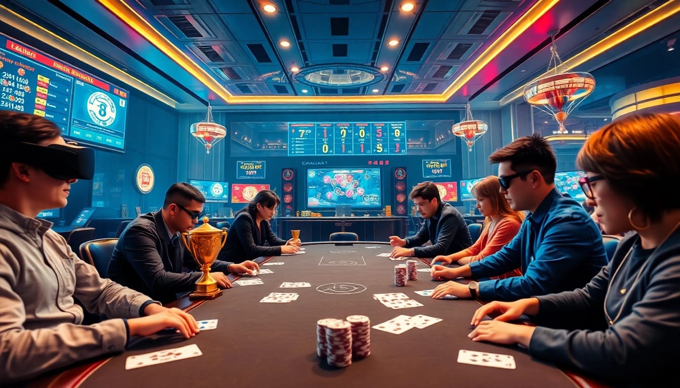 An engaging online gaming experience at gamebaidoithuong.com.vc with players enjoying popular card games.