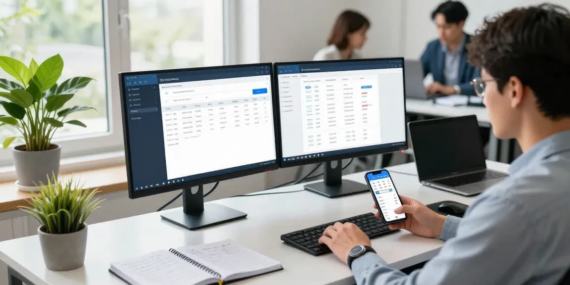 Engaging workspace featuring a phone nr search interface and collaborative environment for efficient number lookup.