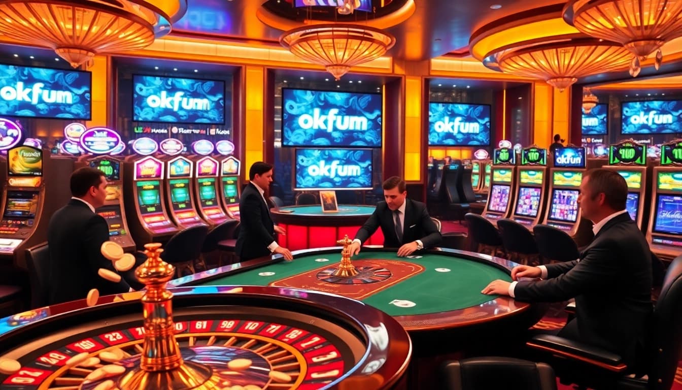 Experience the excitement of gambling at okfun.com with vibrant poker and slot action.