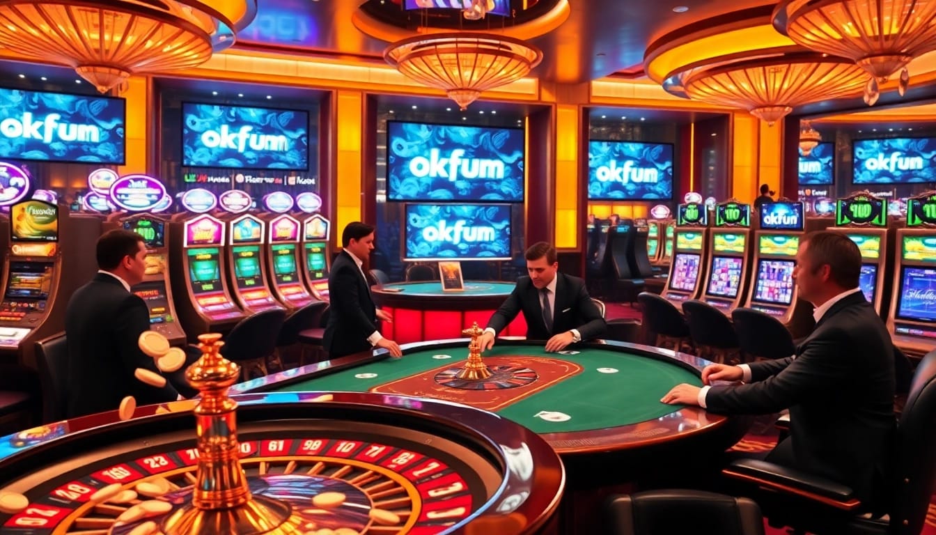 Experience the excitement of gambling at okfun.com with vibrant poker and slot action.