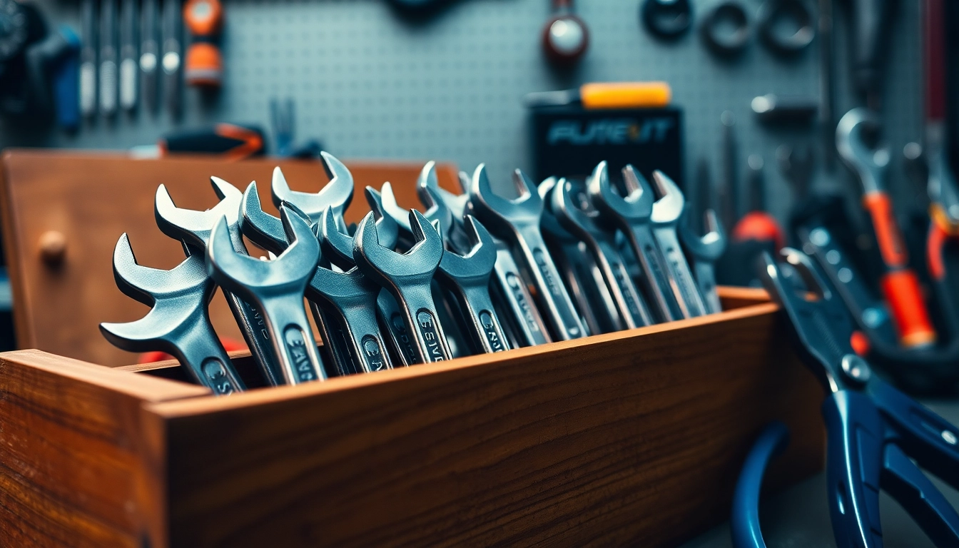 USAG spanners displayed in a mechanic's toolbox, showcasing precision and quality craftsmanship.