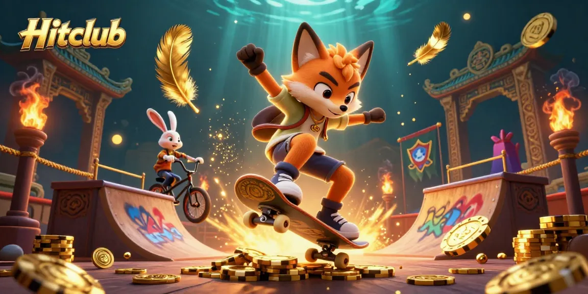 Hitclub showcases epic 3D cartoon characters in a vibrant casino-themed adventure.