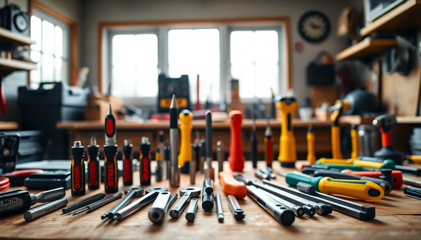 Demonstrating efficiency, Beta tools facilitate expert craftsmanship in a clutter-free workspace.