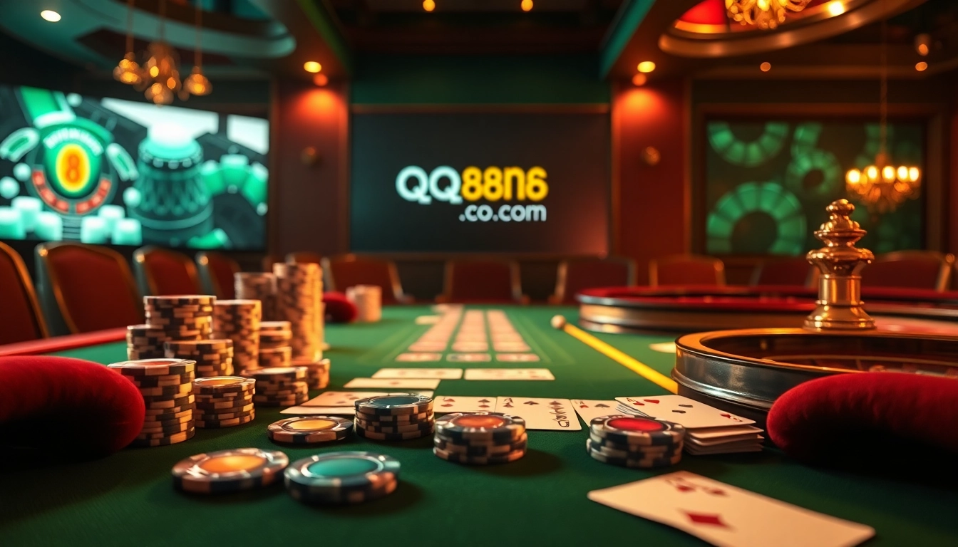 Experience high-stakes thrill with qq888.co.com poker excitement and luxurious gambling atmosphere.