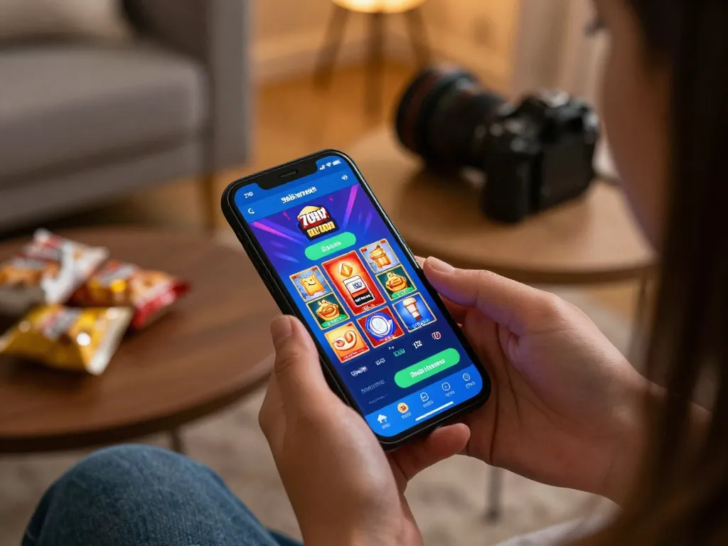 Engaging user playing on the 789win club mobile app for an exciting online gambling experience.