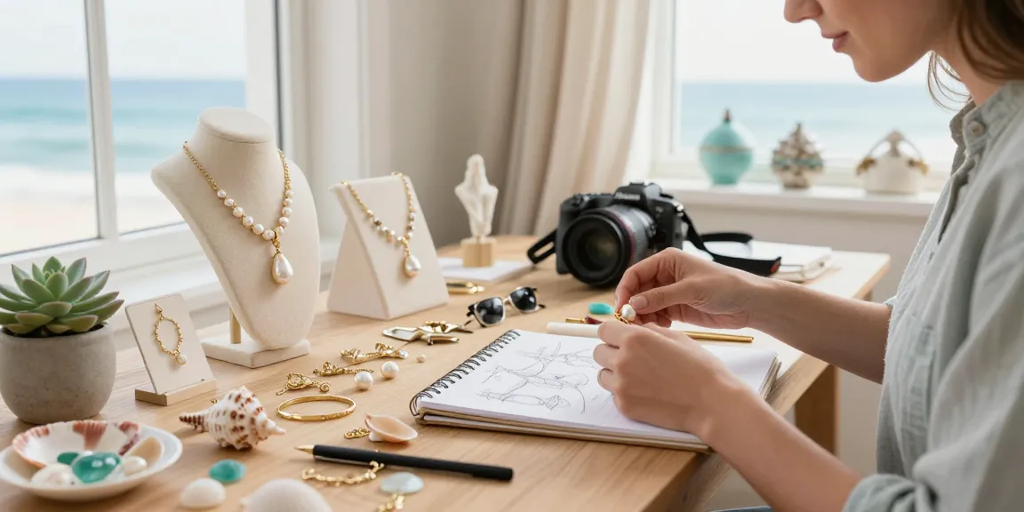 Discover stunning jewellery gift ideas uk in a coastal-inspired artisan studio with elegant handmade pieces.