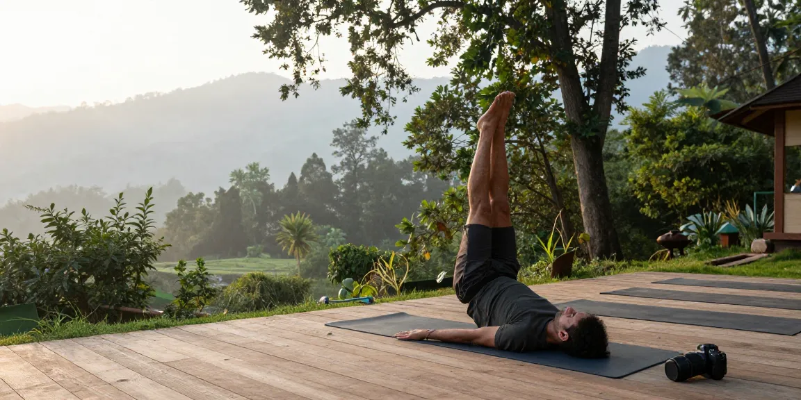 Best yoga retreat in Rishikesh featuring a serene yoga practice surrounded by nature's tranquility.