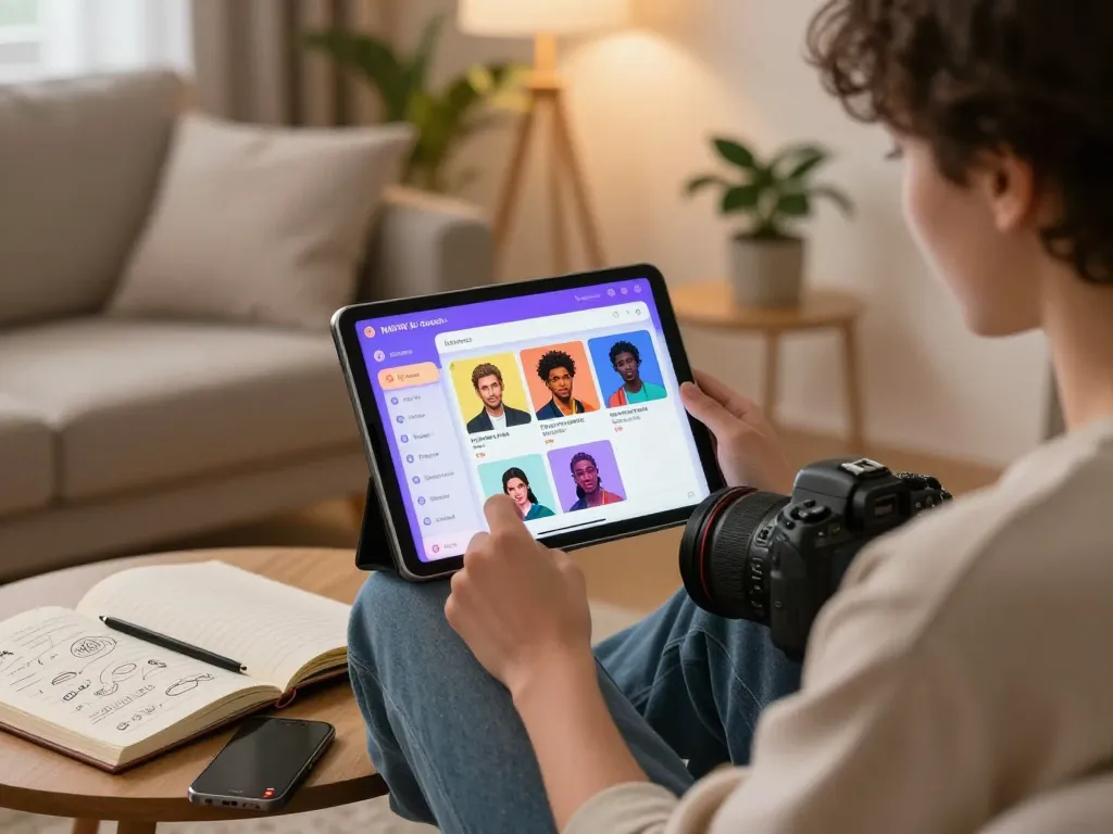 Explore engaging NSFW AI chat with customizable characters in a cozy living space.