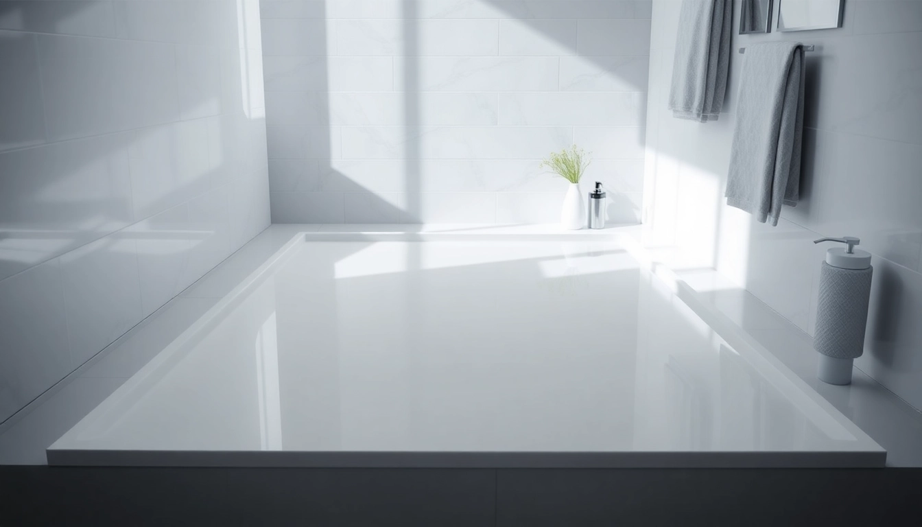 Showcase of elegant shower bases in a modern, stylish bathroom with sleek design.