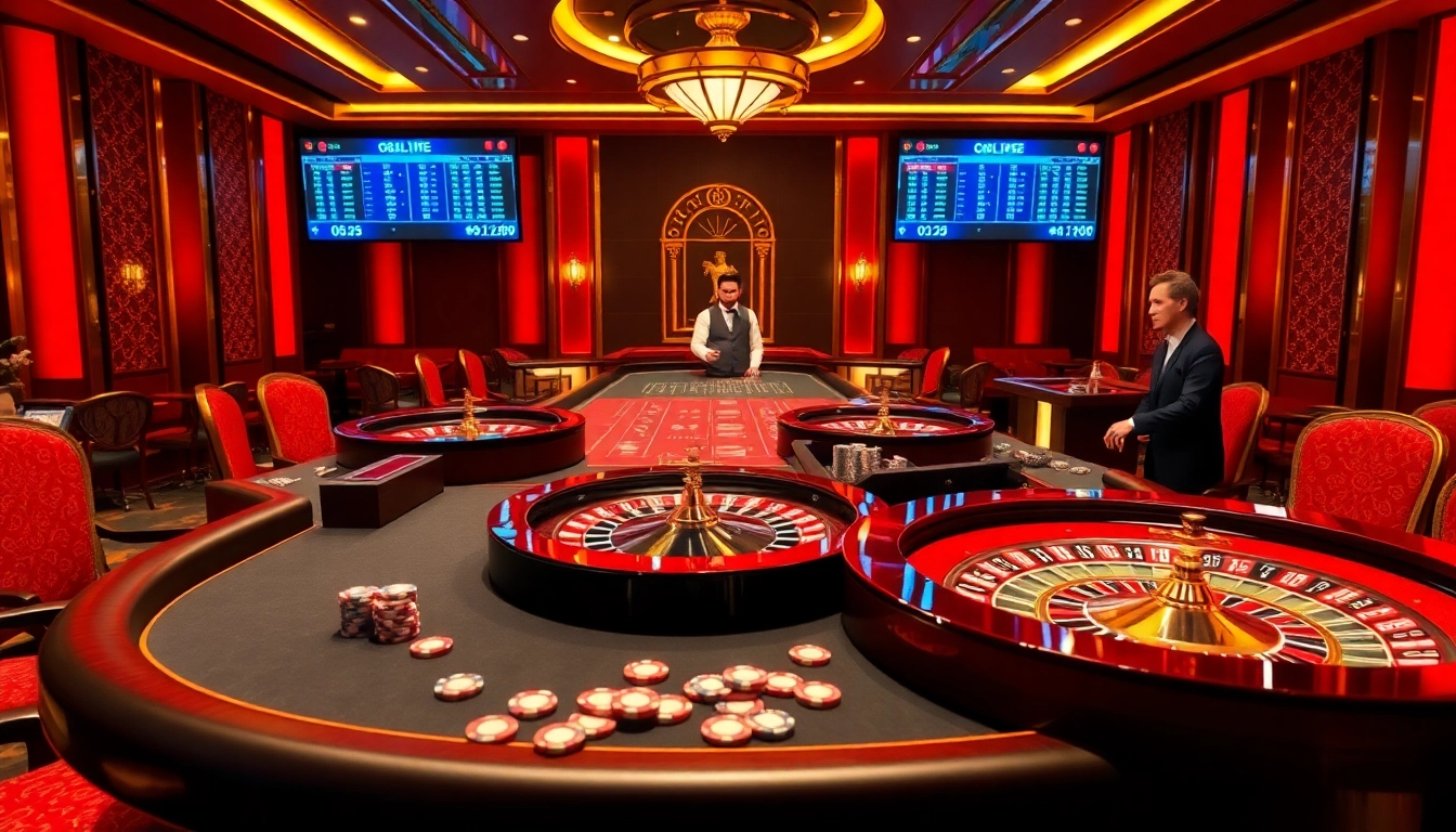 Experience the elegance of Trang chủ U888 with vibrant casino tables and luxury gaming elements.