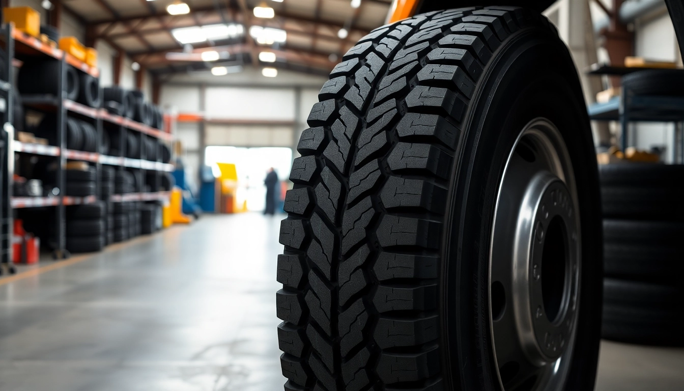RR99 Double Coin tires displayed in a professional garage setting, highlighting quality and reliability.