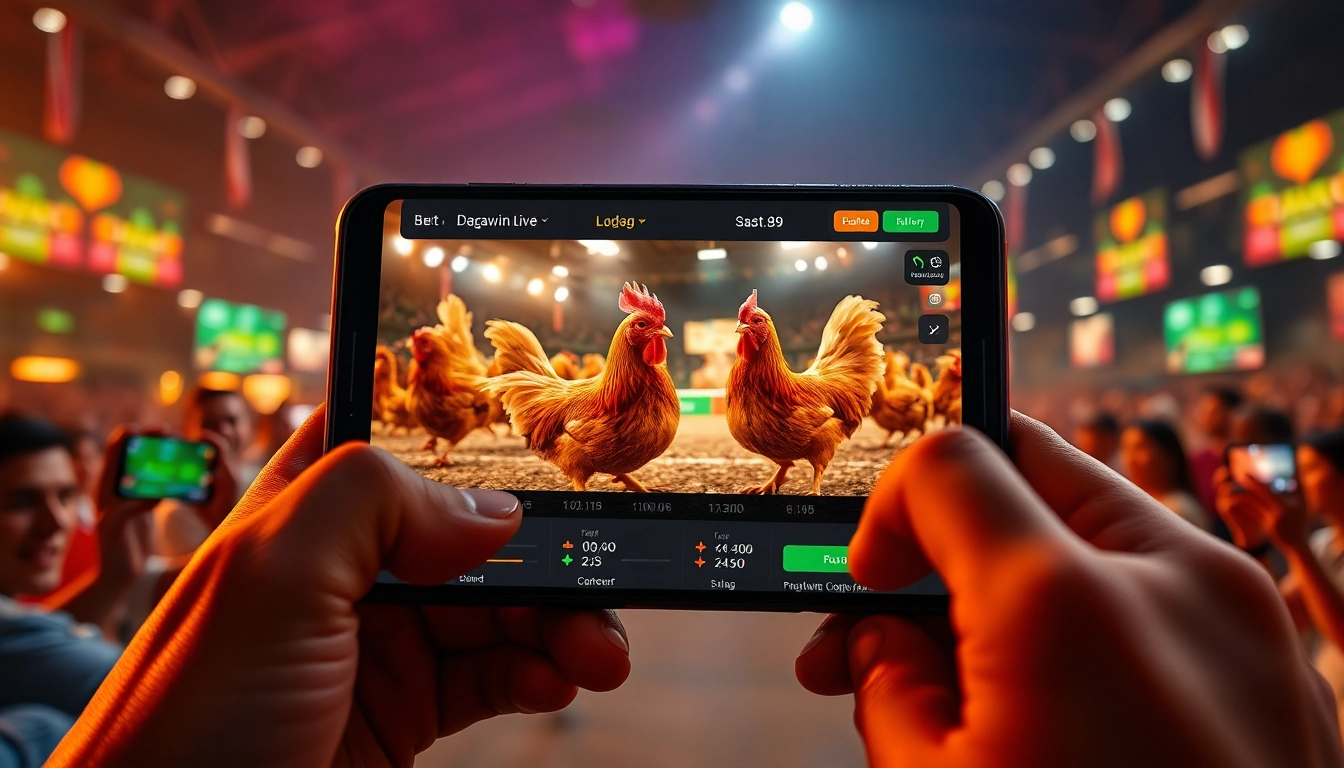 Experience live cockfighting excitement at dagawin.live with a user-friendly betting interface.