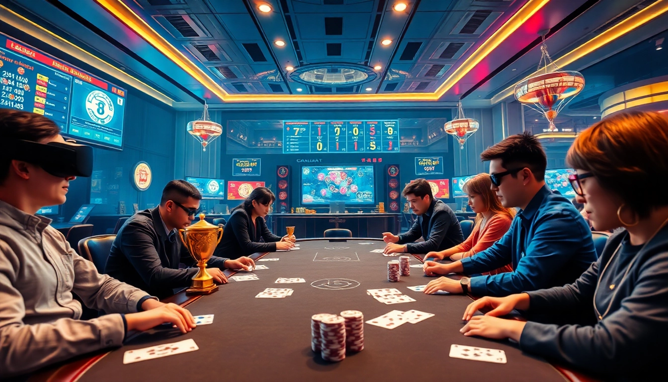 An engaging online gaming experience at gamebaidoithuong.com.vc with players enjoying popular card games.