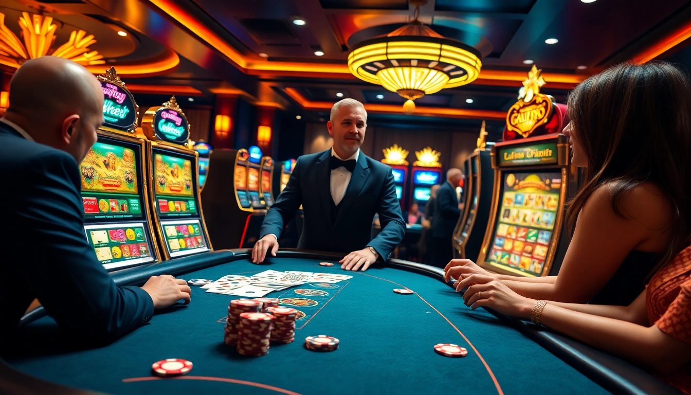 Experience thrilling games at c54.gb.net with vibrant casino tables, chips, and engaging players.
