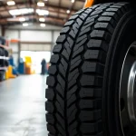RR99 Double Coin tires displayed in a professional garage setting, highlighting quality and reliability.