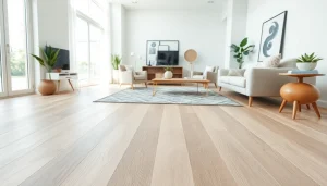 Showcasing waterproof vinyl flooring that combines elegance with comfort in a vibrant home setting.