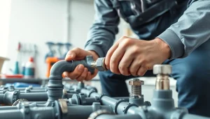 Expert performing whole house repiping services St Petersburg FL with modern plumbing tools.