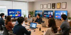 IPTV Services offered by trusted local provider in inviting community office setting